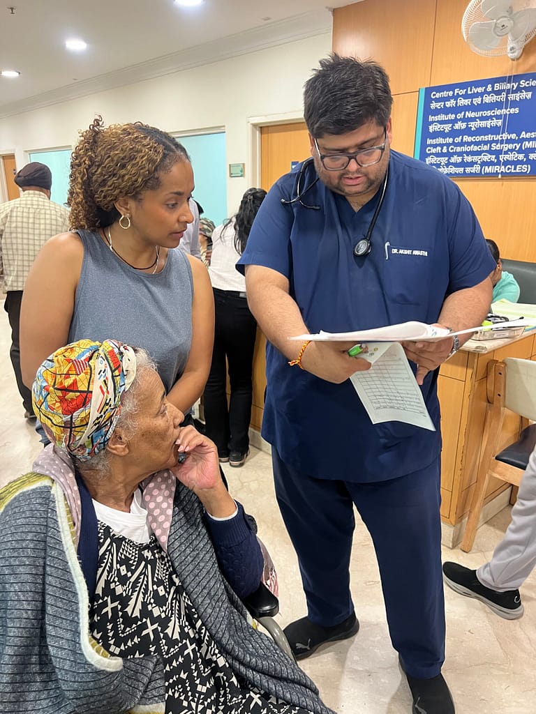 International patient receiving in-hospital assistance in India through LWE Patient Care